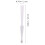 White plastic hand fan frame slats foldable 1 set 6