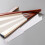 White plastic hand fan frame slats foldable 1 set 7