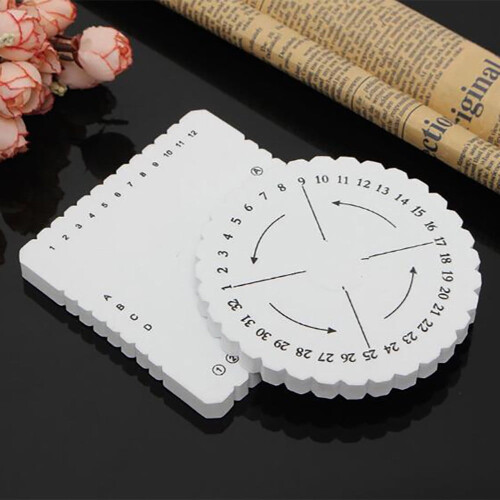 Kumihimo Braiding Disc Round DIY Craft Tool 2 pcs 1
