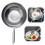 Hammered Stainless Steel Wok Scallion Patterned Fried Egg, Fried Steak Home Gift 3