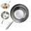 Hammered Stainless Steel Wok Scallion Patterned Fried Egg, Fried Steak Home Gift 6