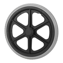 Rueda premium para silla de ruedas de 14 pulgadas 350x30 mm con rodamiento 6001 y agujero interior de 12 mm