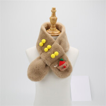 Fleece Boys Girls Scarf Winter Autumn Kids Warm Scarf Cute Thick Neck Warmer Solid Color Children Scarf 1-12Years