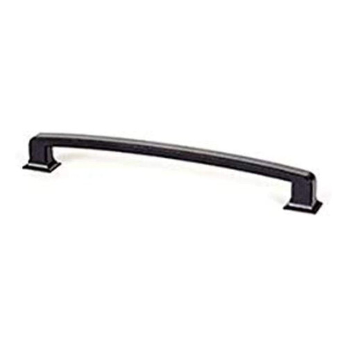 Hearthstone Cabinet Pull Matte Black 12 inch Zinc Alloy