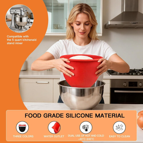 Silicone Liners for KitchenAid 5 Qt Mixers 2-Pack 1