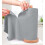 Rouleau de chiffons de nettoyage en microfibre gris 20 feuilles 1