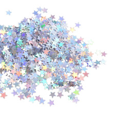 Star Confetti & Silver Sequins – Shiny Star-Shaped Glitter for Birthday, Wedding, Festive Table Scatters (Compatible with European Style)