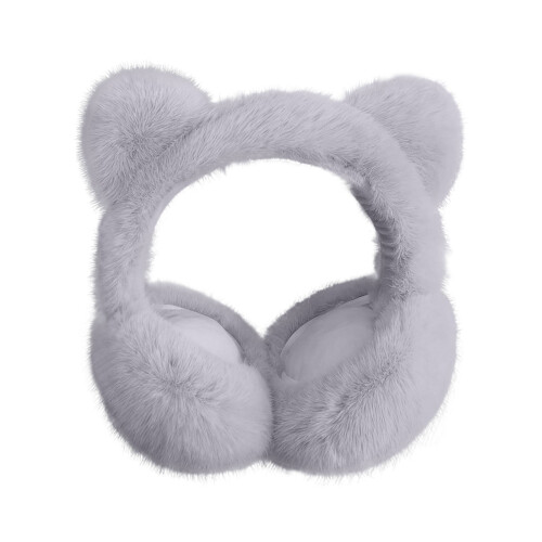 Earmuff For Adorable Cat Ear Ear Covers Solid Color Cozy Headband Commute Windproof Ear