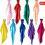 Rainbow Play Schals, 35 x 35 Zoll, weiches Polyester 1