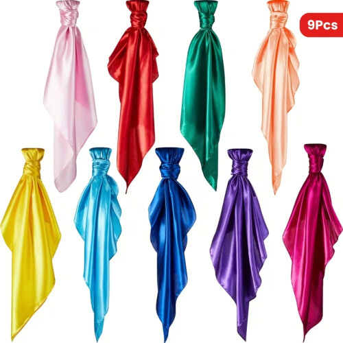 Rainbow Play Schals, 35 x 35 Zoll, weiches Polyester