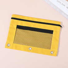 HauiWeiLyai Lot de 5 trousses pour classeur à 3 anneaux, fermeture éclair lisse, multicolores