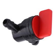 Fuel Tap, Professional Durable Universal Fuel Tap Black +Red For Engines