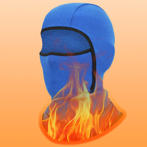Hellblaue, winddichte Thermosturmhaube mit Fleecefutter, Einheitsgröße 2