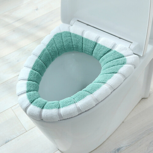 WC-Sitzauflage, weich, dicker, warmweiß-grün, 1 Stück