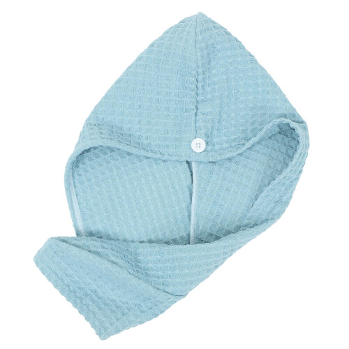Mikrofiber Hårhandduk Blå 1 set