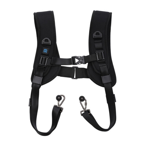 Double Shoulder Camera Harness Straps Adjustable Quick Release for DSLR Cameras with Tethers