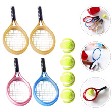 Mini set di decorazioni da tennis, colori assortiti, accessori fotografici per casa delle bambole, 1 set