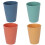 4er-Set Weizenstrohbecher, 370 ml, wiederverwendbar, unzerbrechlich 1