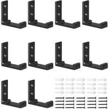 10-pack vikbara väggkrokar – kraftig aluminium, kompatibla med rockar, handdukar, hörlurar med mera