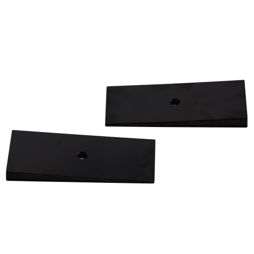 2Pcs 2" Wide 4Degree Steel Leaf Spring Degree Shims Black