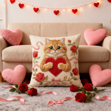3er-Set Valentinstag-Herzkissenbezüge, dekorative Kissenhüllen, romantische Heimdekoration für Wohnzimmer, Schlafzimmer und Sofa