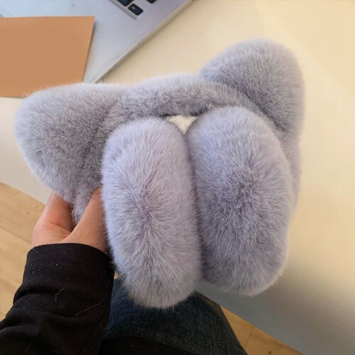 Earmuff For Adorable Cat Ear Ear Covers Solid Color Cozy Headband Commute Windproof Ear 1
