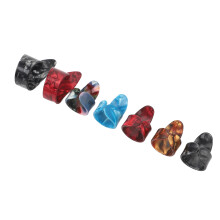 Complete 7Pcs Set of Celluloid Guitar Picks for Guitar and Bass