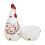 Boutique Chicken Print Ceramic Eggs Holder Storage Cup Easy Tool Breakfast Table Decoration Home Decoration Eggs Cup 8