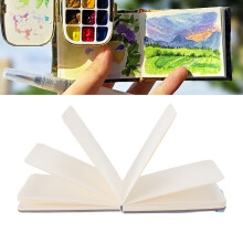 Tragbares Aquarellskizbuch für 30 Blätter, 14x9cm, Blau