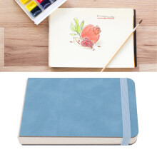 30 Sheets Watercolor Sketchbook 300GSM Portable 14x9cm Blue