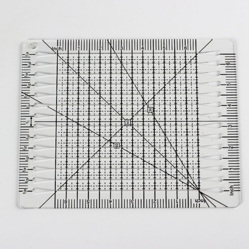 Slotted Quilting Ruler Patchwork Sewing Ruler Patchwork Cutting Templates Measuring Ruler for Clothing Sewing Project 1