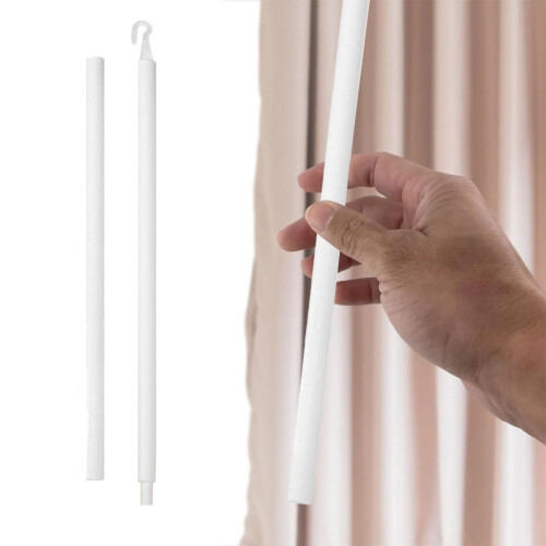 Vertikal persiennstång, vit plast, 60 cm 2