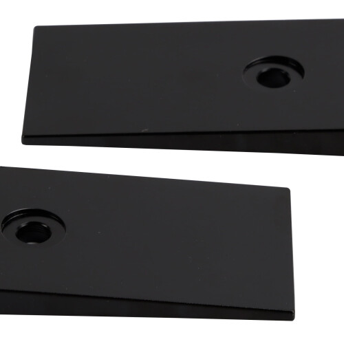 2Pcs 2" Wide 4Degree Steel Leaf Spring Degree Shims Black 2