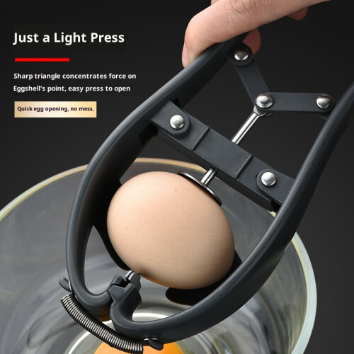 Stainless Steel Egg Separator & Cracker – Handheld Raw Egg White Separator Tool, Easy Eggshell Cutter, Creative Kitchen Gadget 1