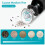 Electric Salt and Pepper Grinder Automatic Gravity Sensor Battery Powered Salt Mill LED Indicator Adjustable Coarseness One Hand Easy Operation 2