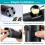 Electric Salt and Pepper Grinder Automatic Gravity Sensor Battery Powered Salt Mill LED Indicator Adjustable Coarseness One Hand Easy Operation 5