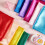 Rainbow Play Schals, 35 x 35 Zoll, weiches Polyester 3