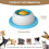 Lick Sphere Canine Bowl with Floating Ball System Yellow 3