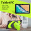 HD 7 inch Android Tablet IPS High Definition Screen WiFi Bluetooth Voice Call Game Video Learning Tablet Function, Slim, Light, Durable Design, Green 3