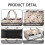 Τσάντα Tote μεγάλης χωρητικότητας, τσάντα χειρός Chihuahua και λουλουδιών, μοντέρνα 4