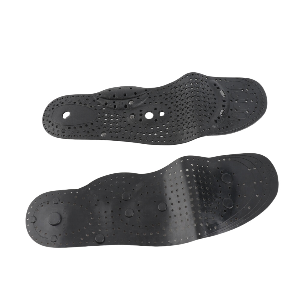 Black Far Infrared Tourmaline Acupressure Insoles With Magnets, 29X9cm
