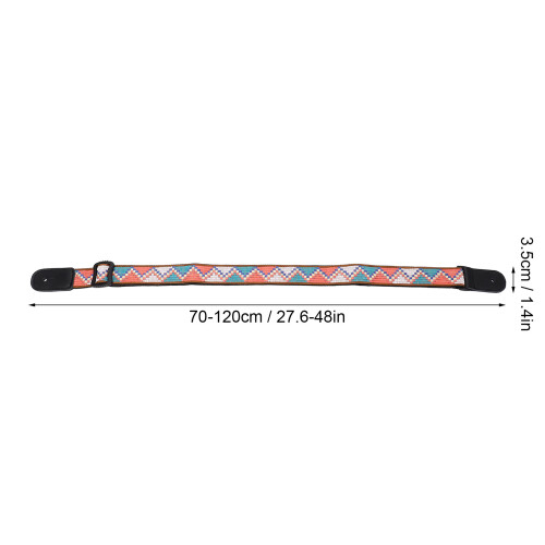 Adjustable Nylon Ukulele Strap, 70-122cm, Boho Style 1