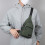 Bolsa transversal de nylon impermeável com alça ajustável. 1