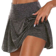 Sommerliche Damen-Sprints-Tennis-Tanz-Fitness-Miniröcke, schnelltrocknend, einfarbig, gefüttert, hoher Bund, Miniröcke, Shorts DF4987