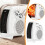 Chauffage soufflant 2000 W, 2 niveaux de chaleur, format portable 24,5 cm 1