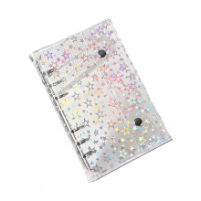 Transparent Ring Binder Folder with Starry Design and Two