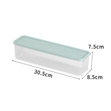 (Sininen) Ilmatiiviit muoviset säilytysastiat kansilla keittiön ruokakomeron järjestäjälle Pitkä suorakulmainen laatikko viljapastalle ja