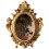 Vintage-Bilderrahmen in Ovalform, Goldharz, Barockdesign 1