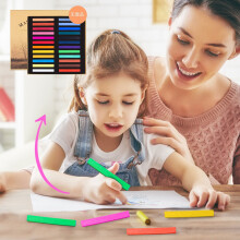 Square Pastel Set 12/24/36/48 Colors Soft Dry Pastel Artist Chalk Pastel Sticks Non Toxic for Office School Art Drawing Painting Supplies