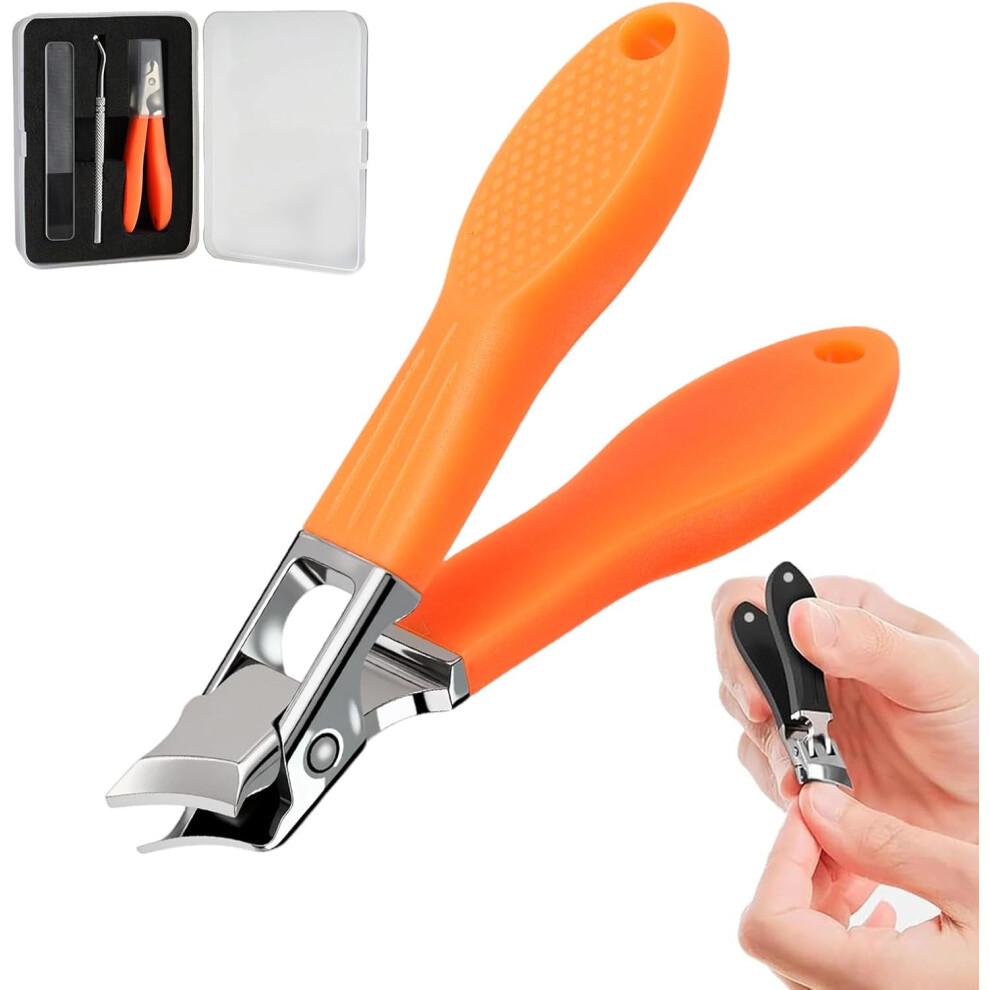 Anti-Splash Slanted Nail Clipper for Thick Ingrown Nails